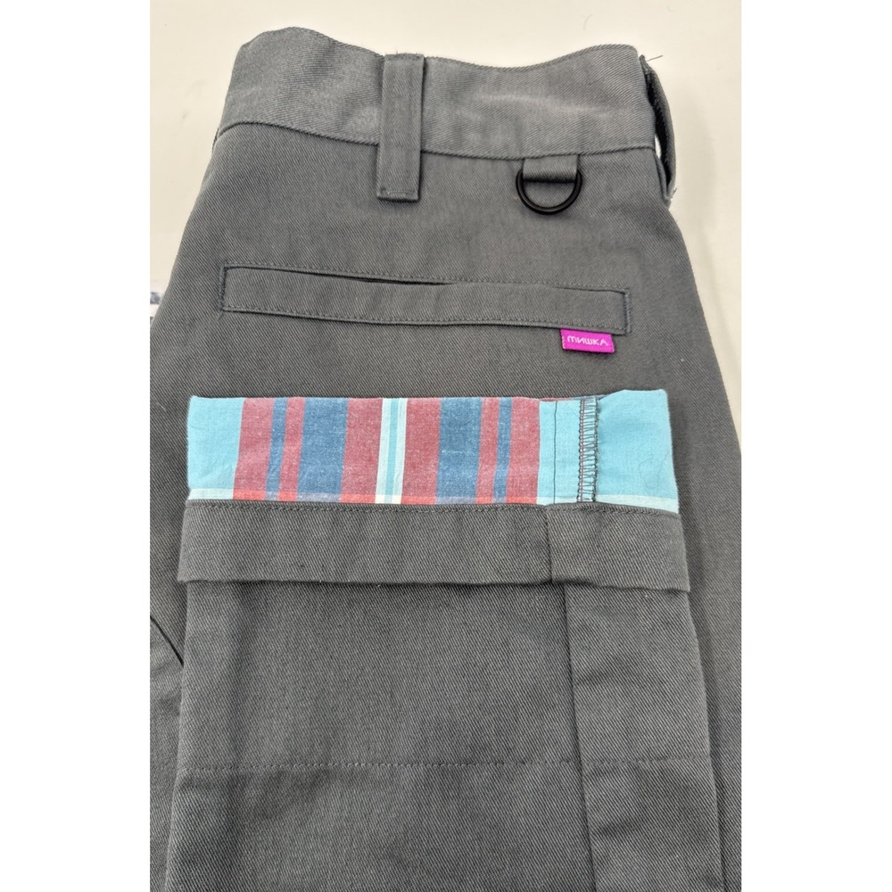 Mishka NYC Gray‎ Chinos Plaid Lining Men's Size 30 Streetwear Skate Pants Rare
